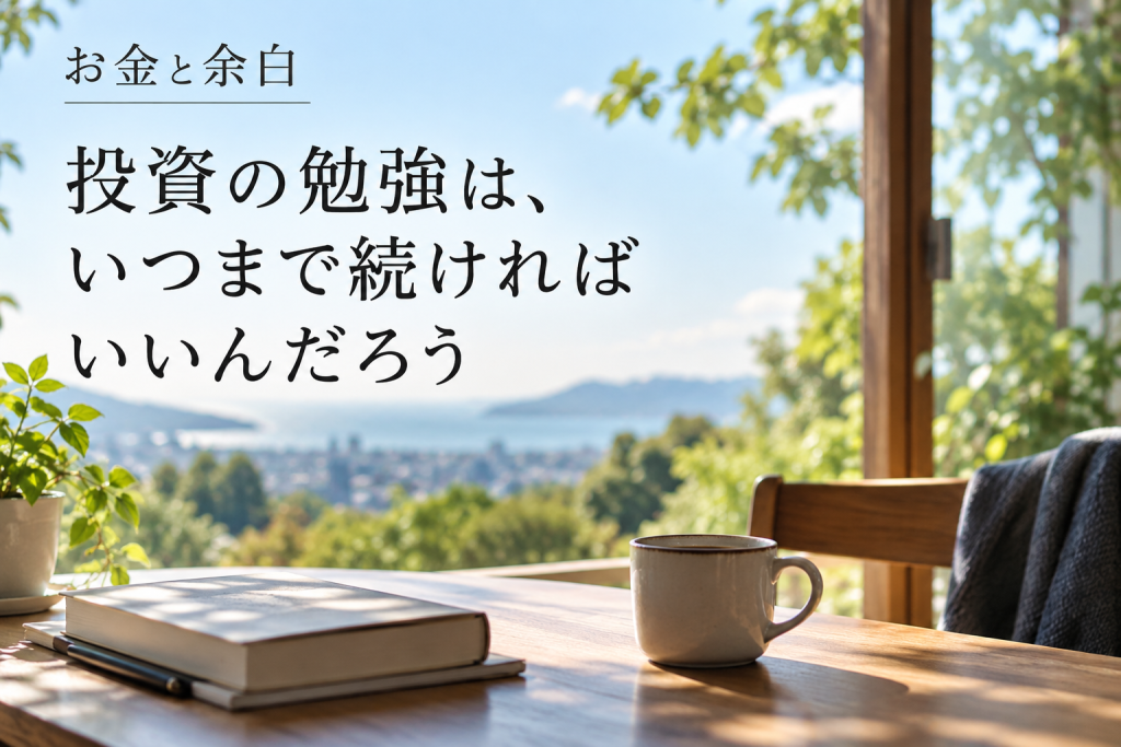 投資の勉強は、いつまで続ければいいんだろう