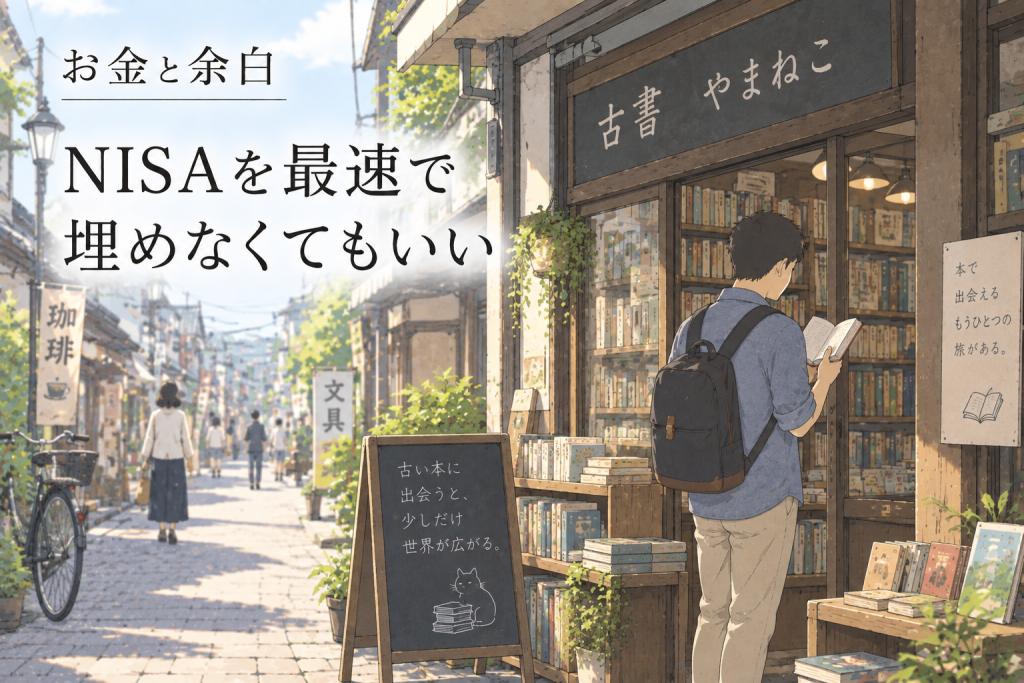 NISAを最速で埋めなくてもいい
