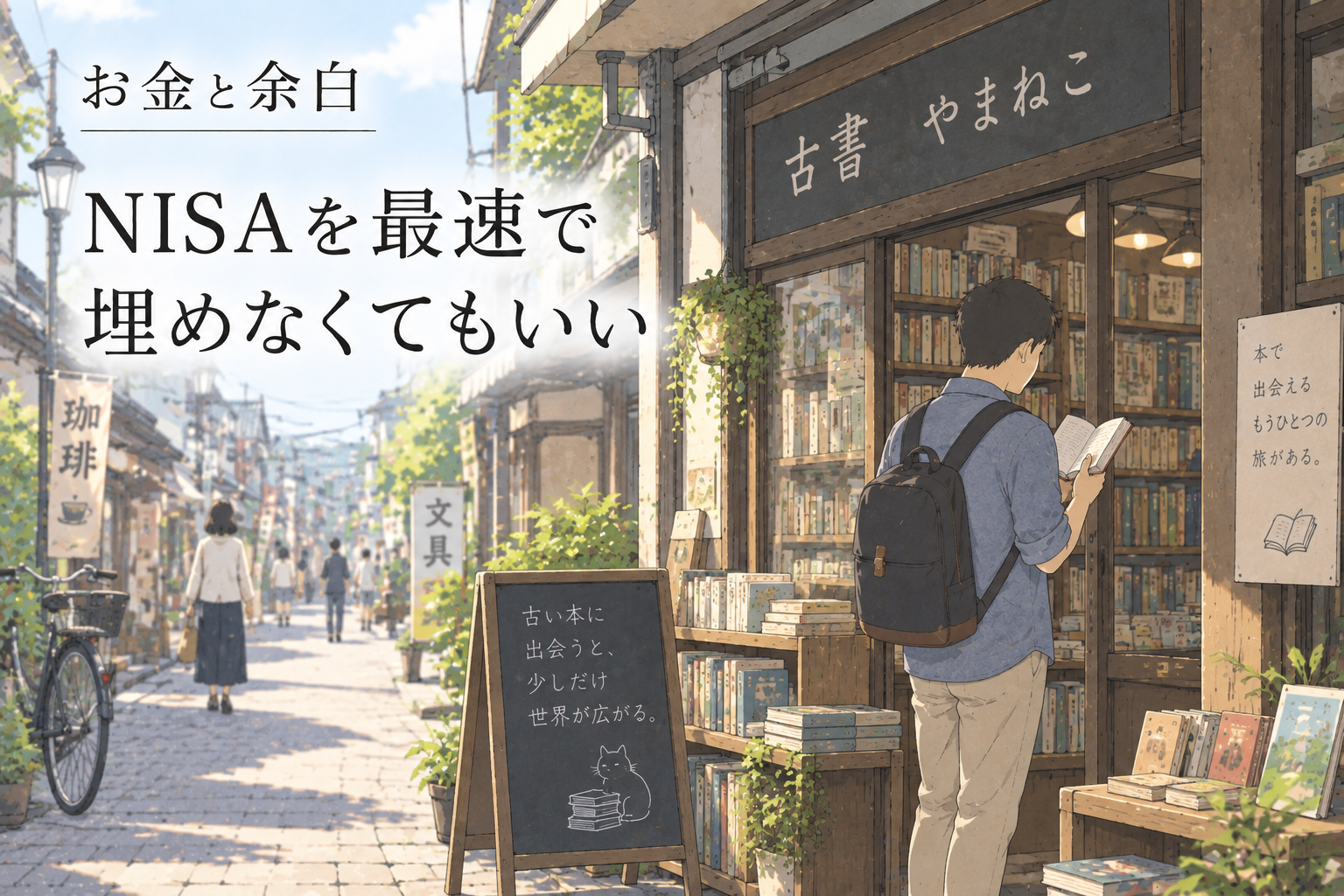 NISAを最速で埋めなくてもいい