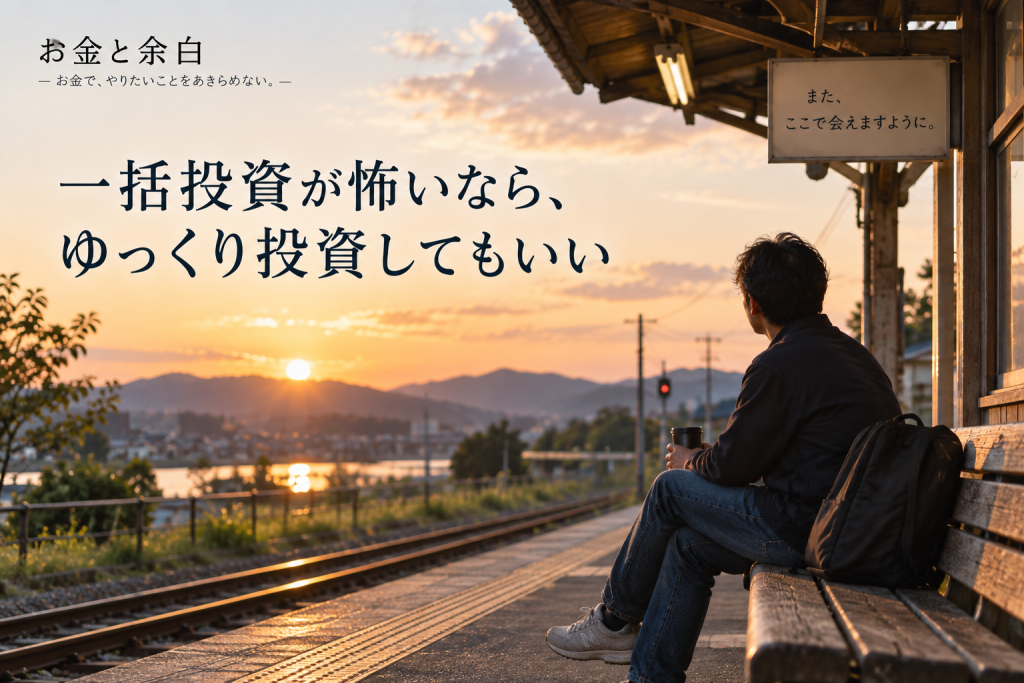 一括投資が怖いなら、ゆっくり投資してもいい
